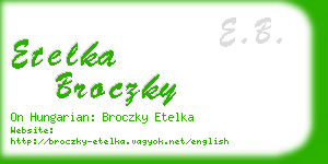 etelka broczky business card